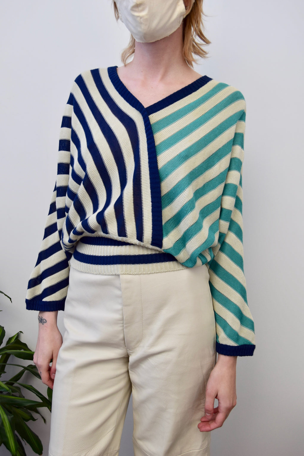 Seventies Striped Knit Top