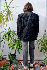 Black Suede Fringe Jacket