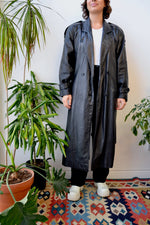 Eighties Leather Trench