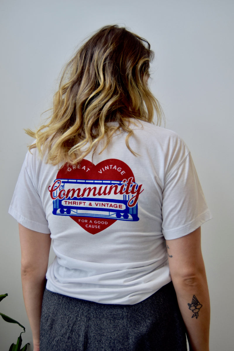 Community Logo T-Shirt – Community Thrift and Vintage