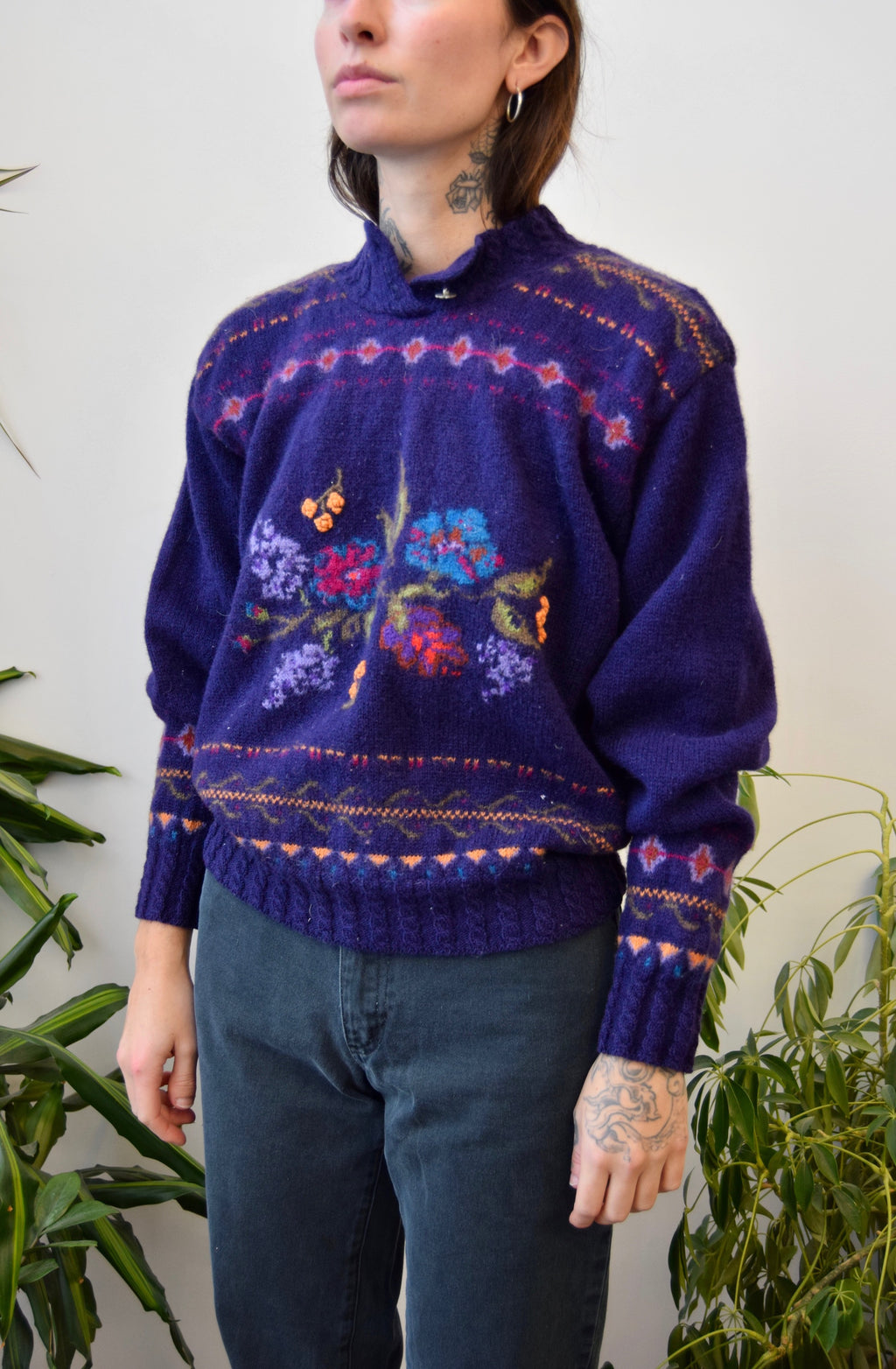 Grandma's Bouquet Wool Sweater
