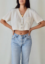 Softest Linen Blend Crop Top