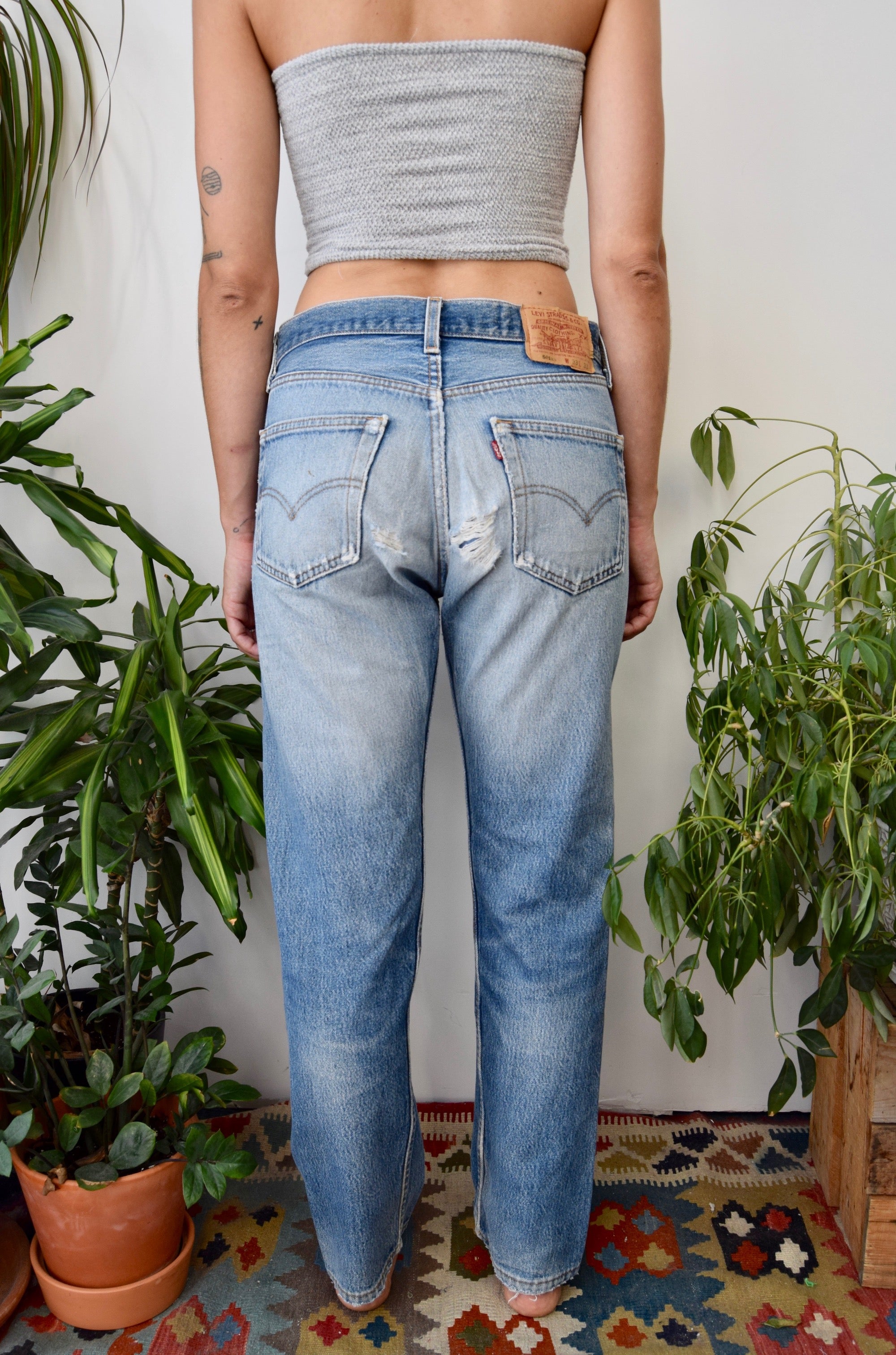 Levis 501 cheap skinny thrashed