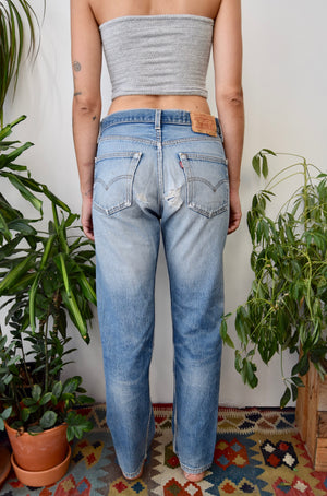 Perfect Thrashed 501 Levis Jeans