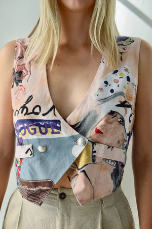 "All That Jazz" Faux Painted Vogue Vest
