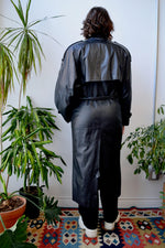 Eighties Leather Trench