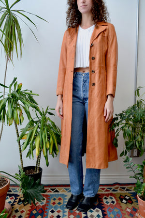 Soft Leather Seventies Trench