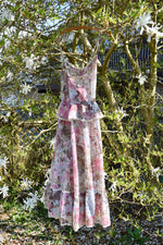 1970's "Foxy Lady" Sheer Floral Dress