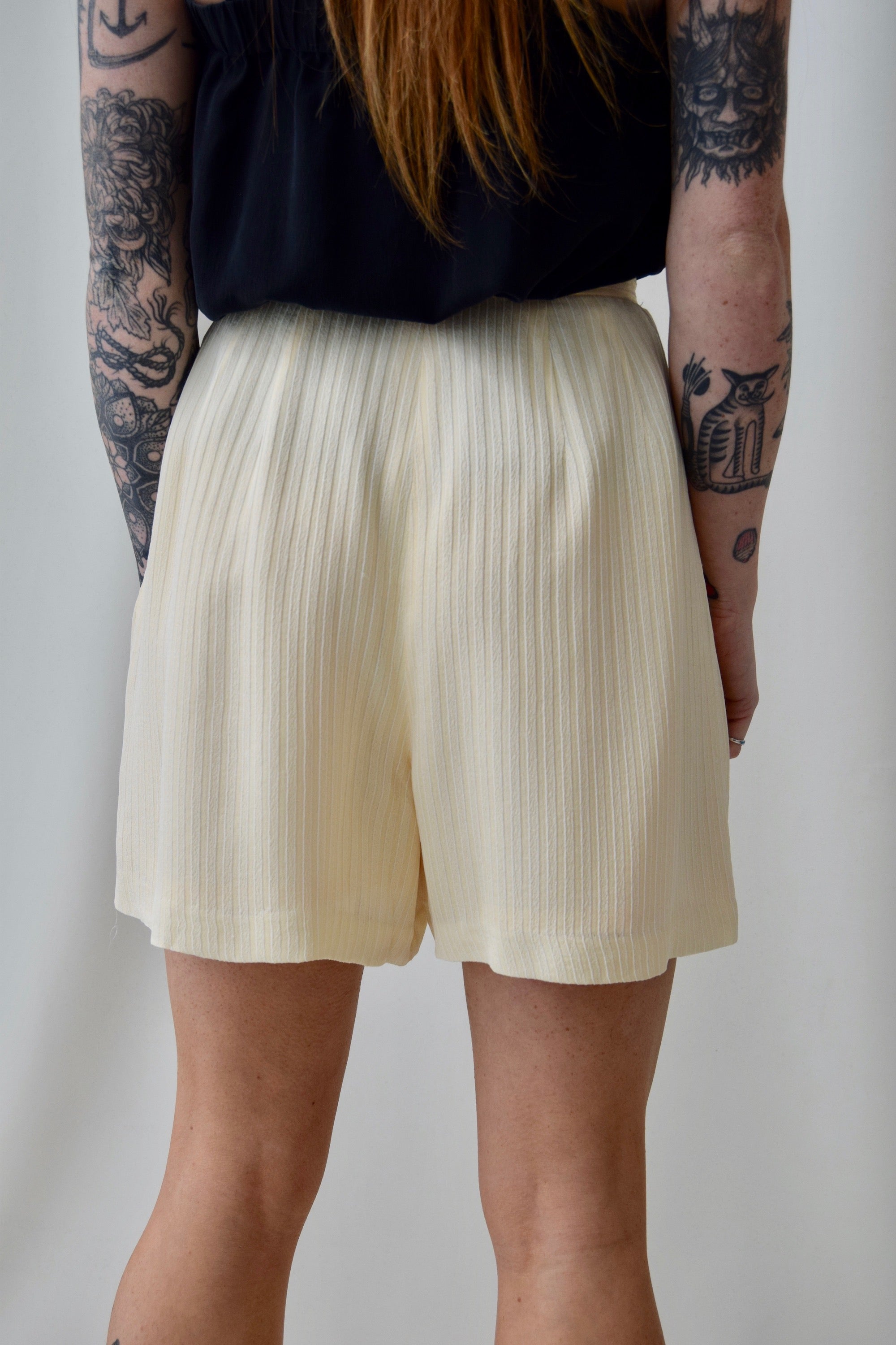 Buttercream Striped Shorts