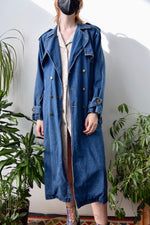 Denim Belted Trench Coat