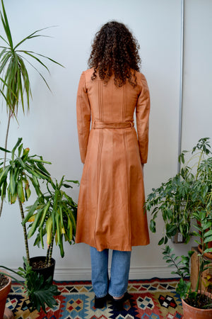 Soft Leather Seventies Trench