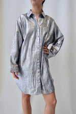 Silver Lurex Woodgrain Tunic