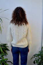 Bobble Knit Fisherman Sweater