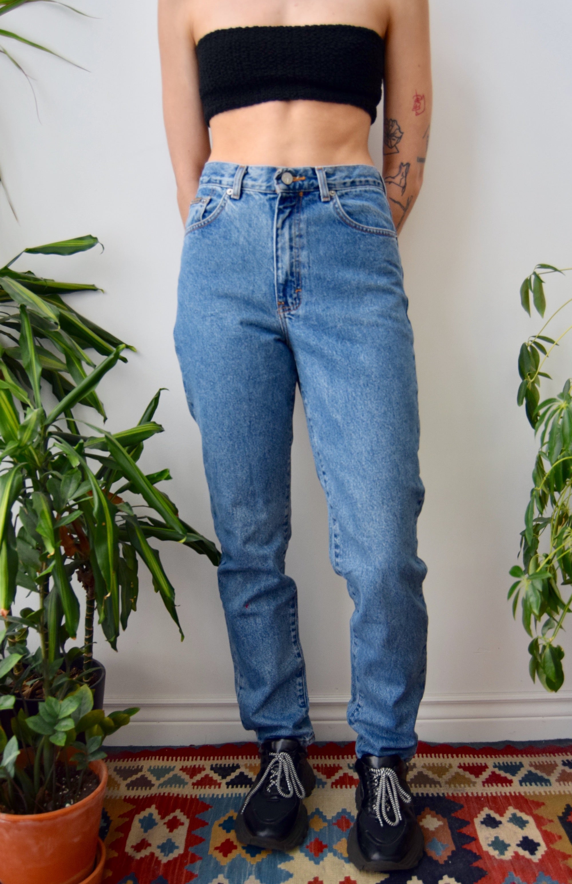 Calvin Klein Tapered Blue Jeans