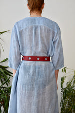 Red Big Hole Belt