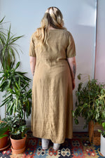 Peanut Linen Market Dress