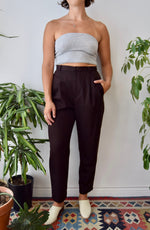 Black Walnut Wool Trousers