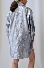 Silver Lurex Woodgrain Tunic