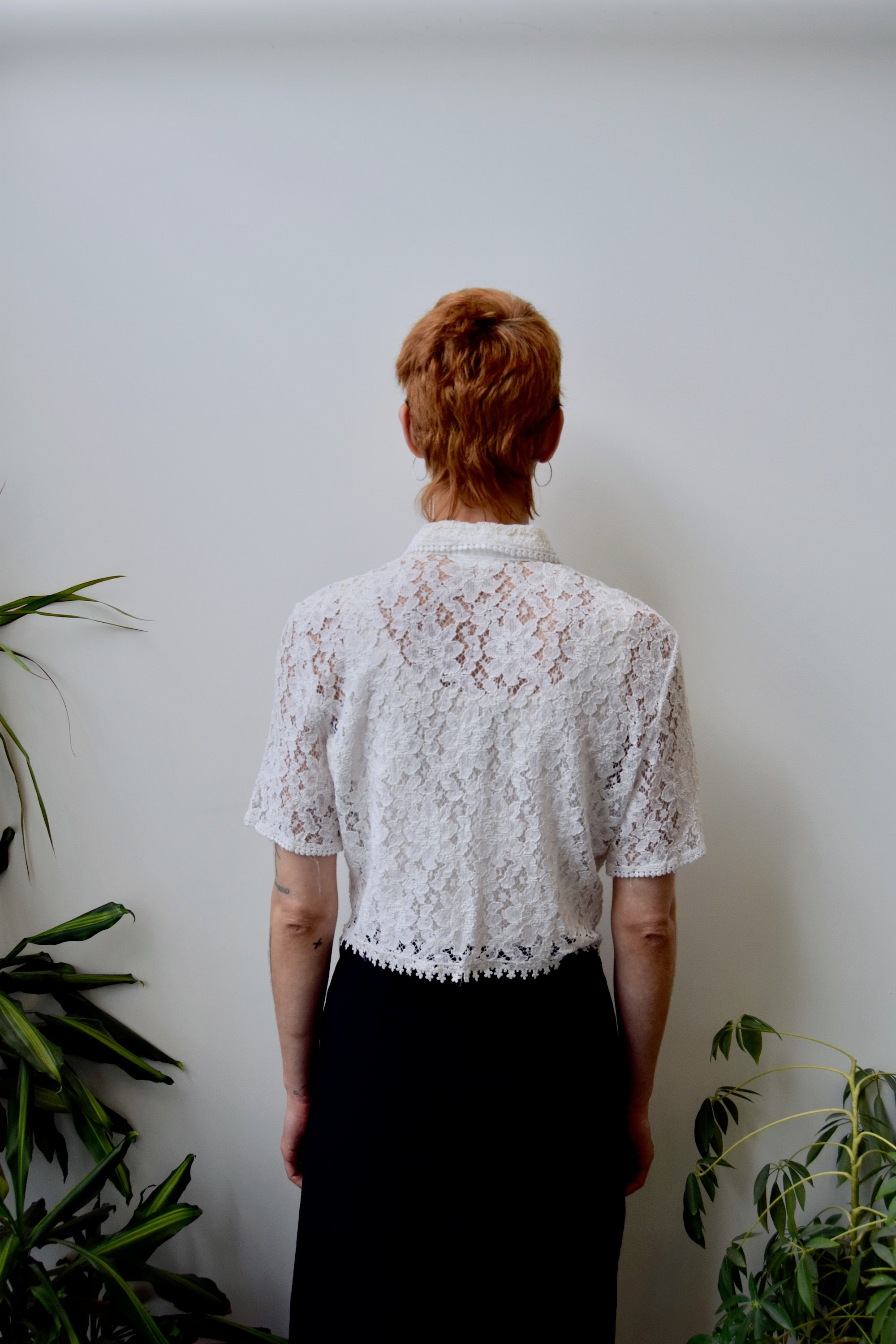 Nineties Lace Button Up
