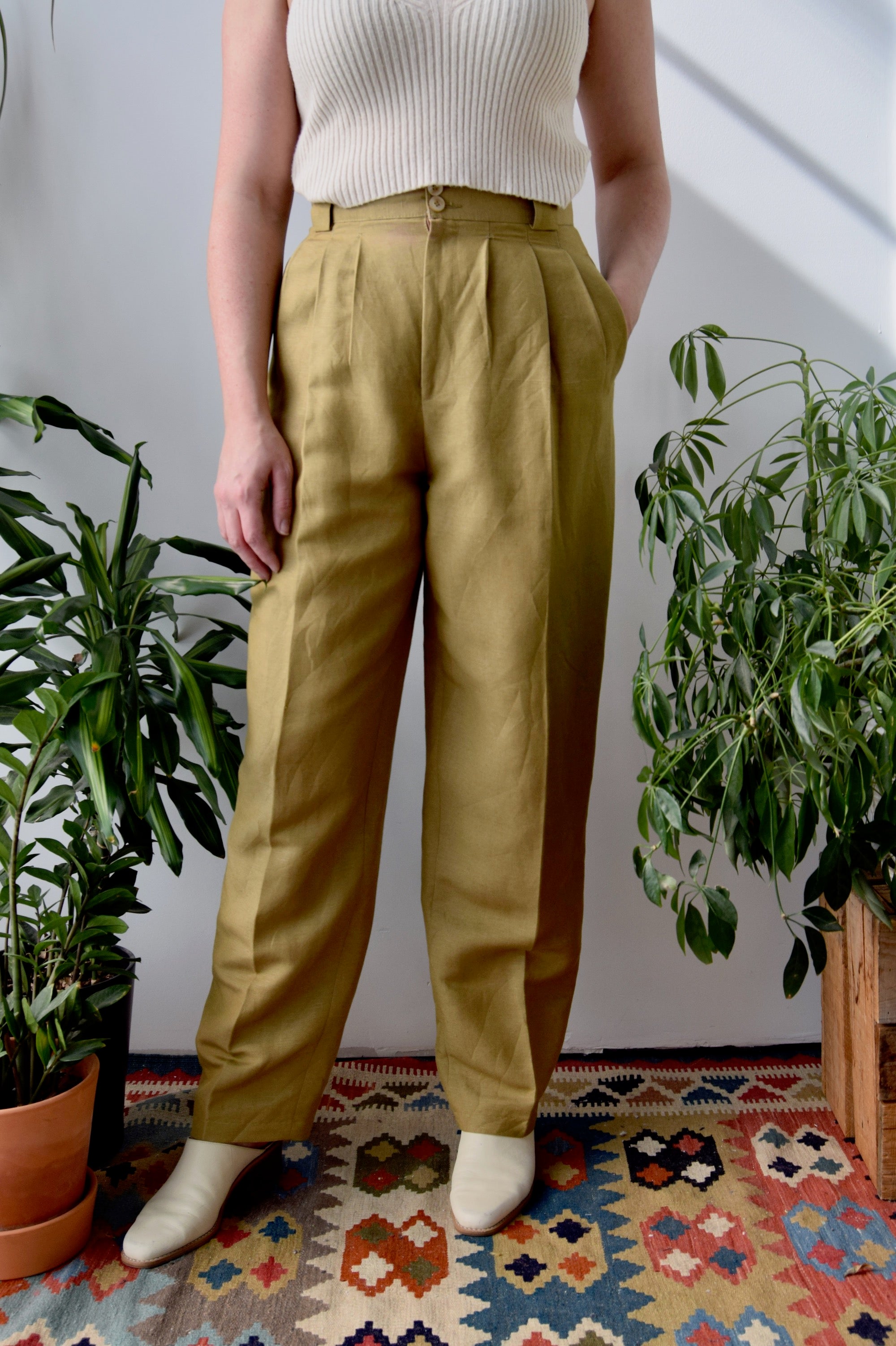 Brown Sugar Linen Trousers