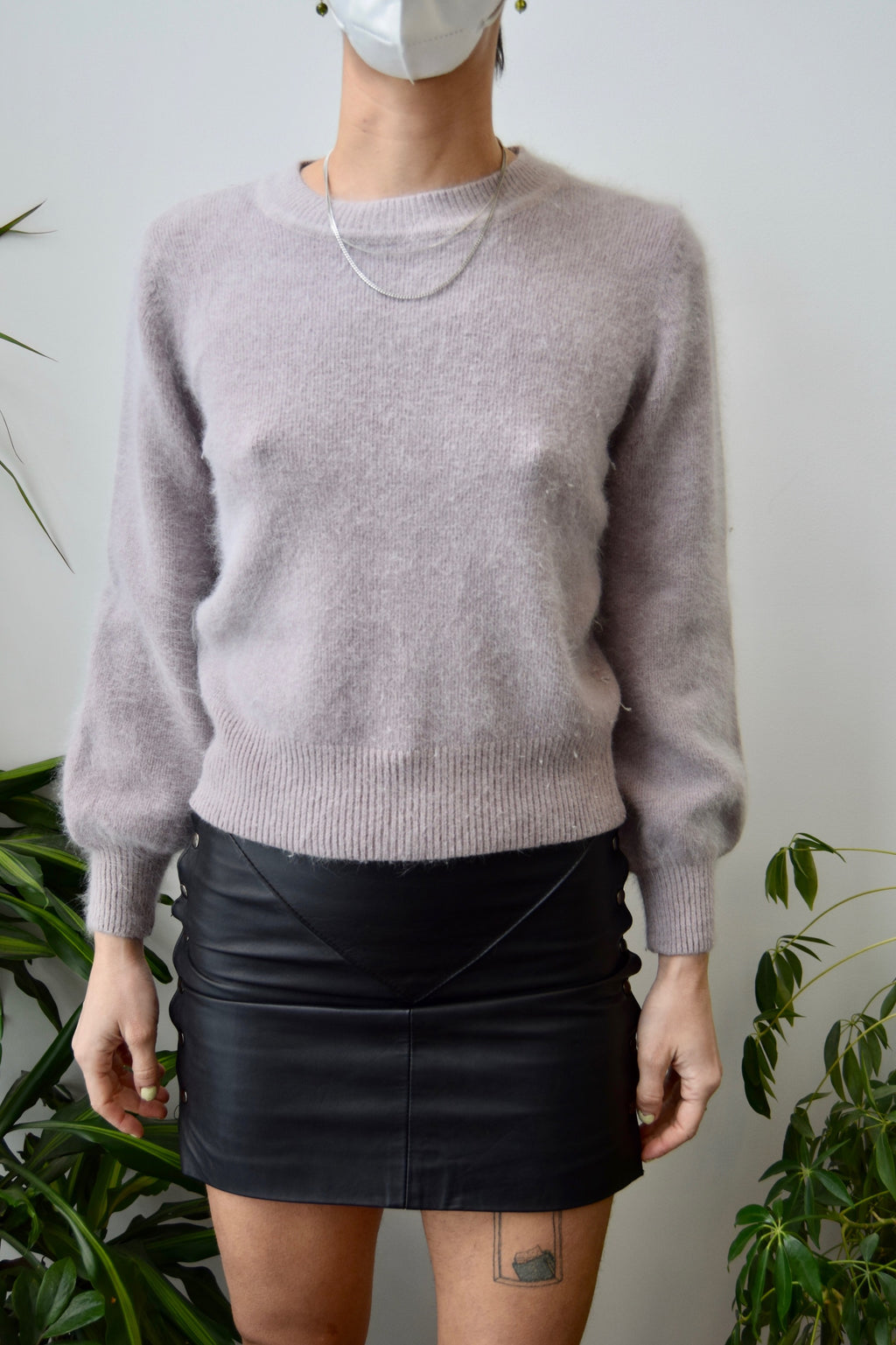 Mauve Angora Sweater