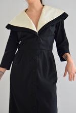 Vintage 50's Lilli Ann Cape Collar Dress