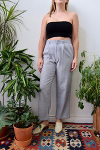 Vintage Heather Grey Wool Trousers