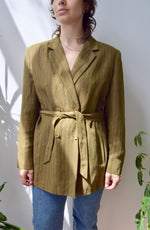 Linen Belted Blazer