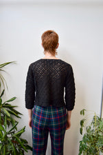 Black Crochet Cardi