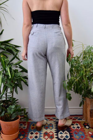 Vintage Heather Grey Wool Trousers