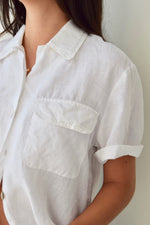 Eyelet Pocket Linen Top