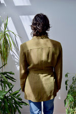 Linen Belted Blazer