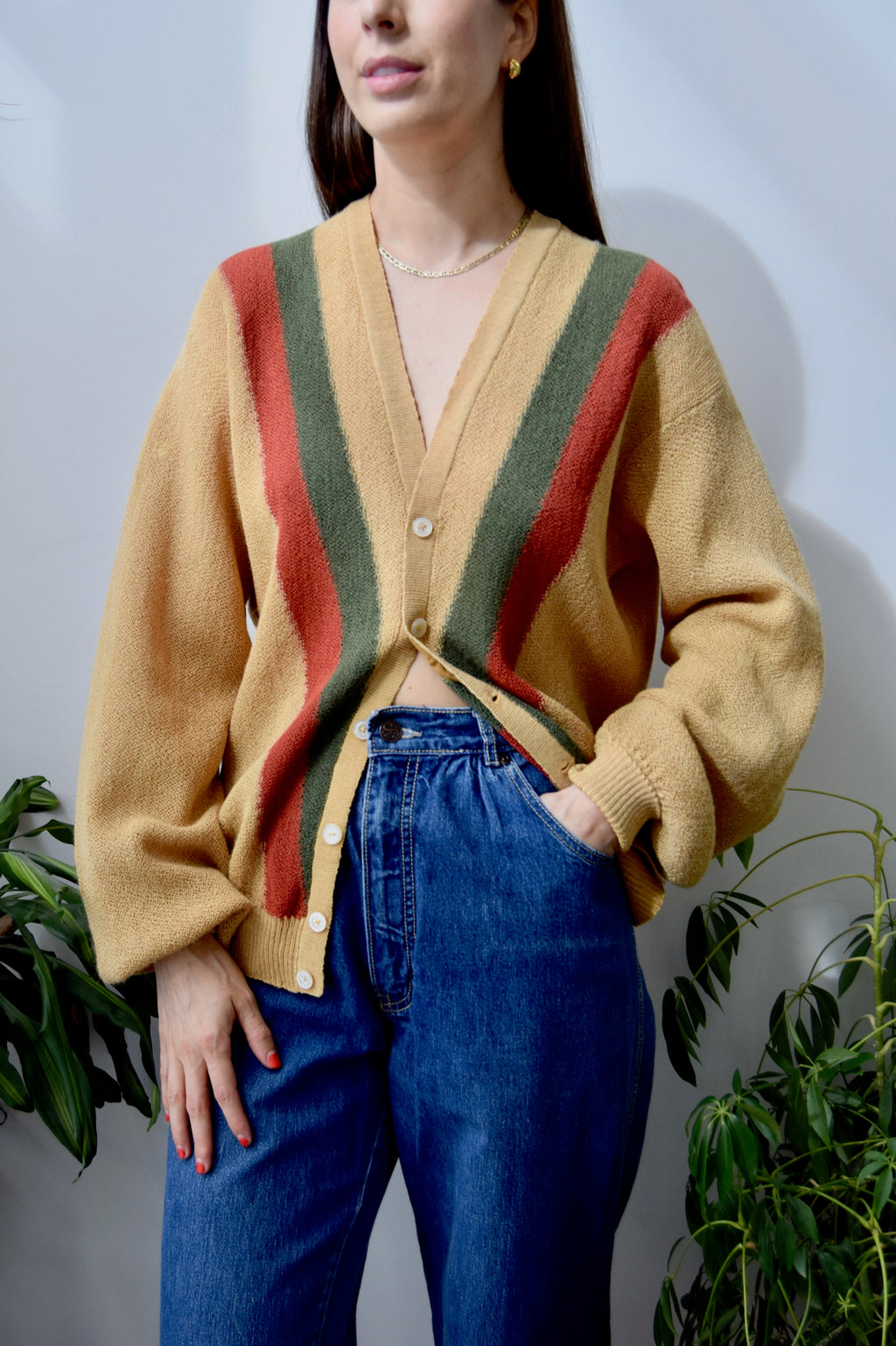 Sixties Alpaca Wool Cardigan