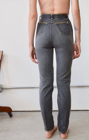 80's 'Derrieres' Grey Jeans