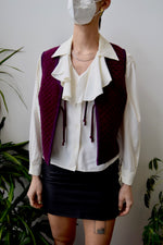 Quilted Velvet Vest