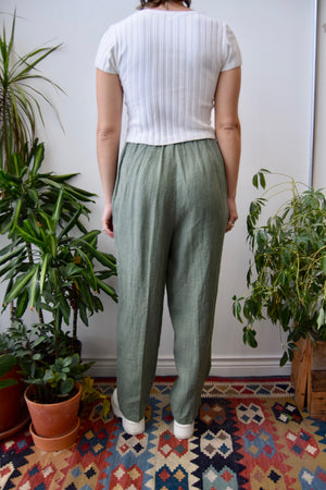 Sage Linen Trousers