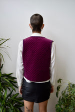Quilted Velvet Vest