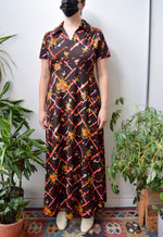 Seventies Bouquet Maxi Dress