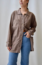 Cocoa Linen Blend Chore Coat