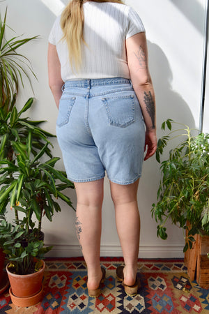 Light Wash Denim Shorts