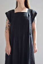 Vintage Albert Nipon Black Linen Dress