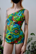 Sixties One Shoulder Playsuit