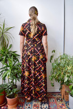 Seventies Bouquet Maxi Dress