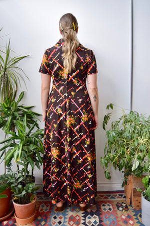 Seventies Bouquet Maxi Dress