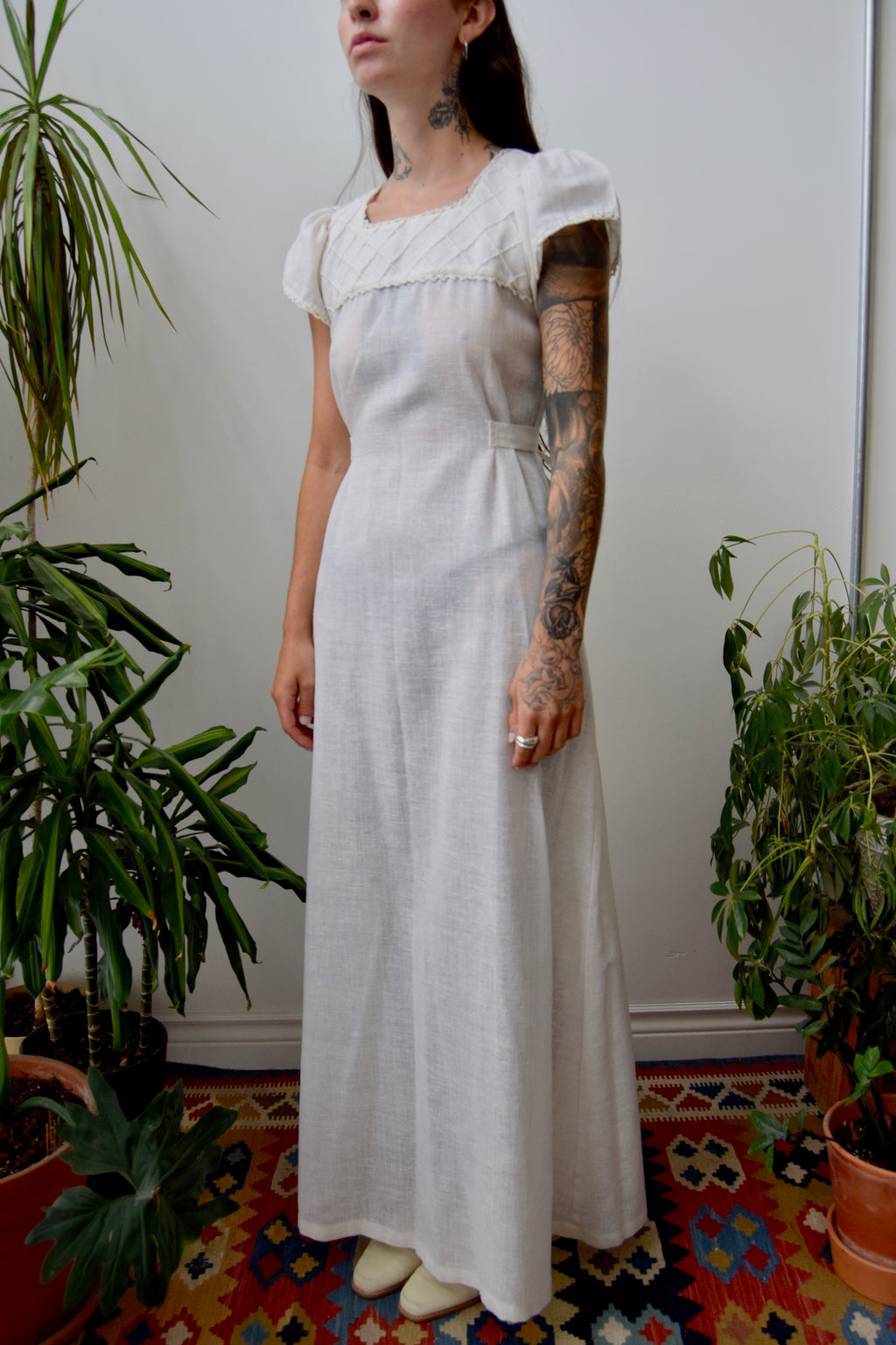 Seventies Gauzy Regency Dress