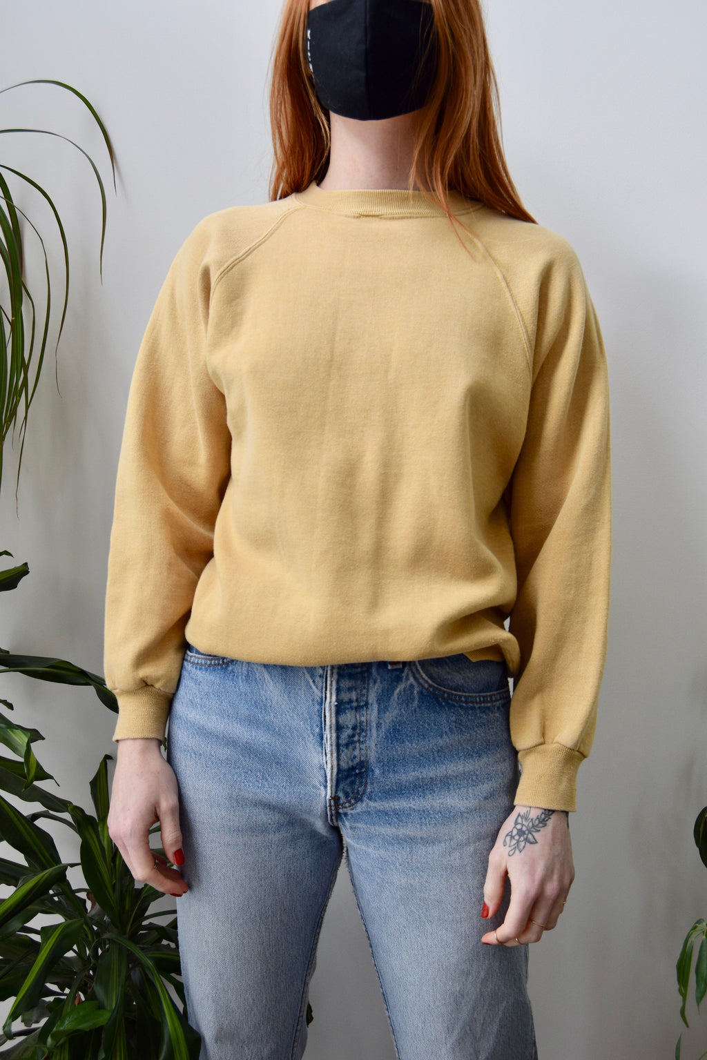 Soft Golden Raglan Sweatshirt