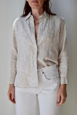 Embroidered Linen Top