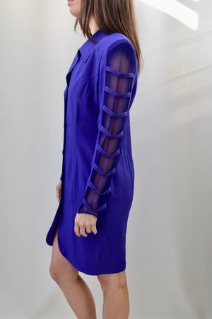 Electric Purple Blazer Dress
