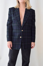 Jones & Co Plaid Blazer