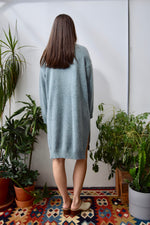 Sapphire Angora Sweater Dress